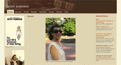 Desktop Screenshot of betsyrobinson-writer.com